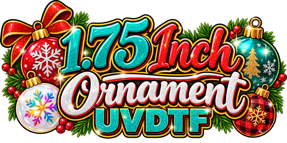 1.75" Christmas Ornament UVDTF