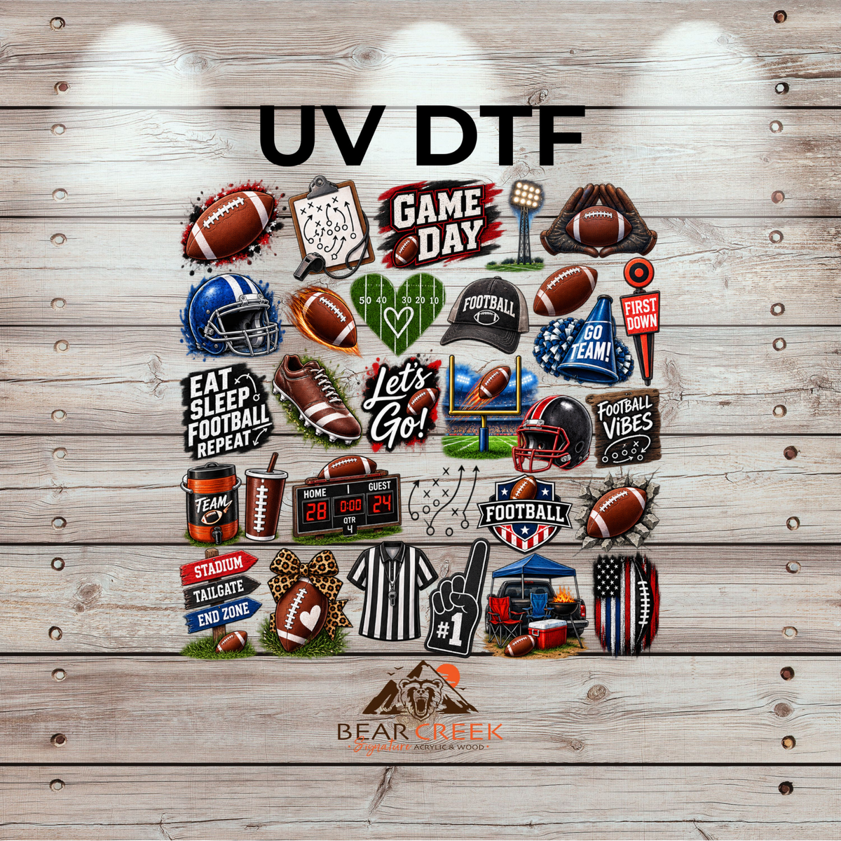 September 25th - Live Sale - 10" UVDTF ELEMENT SHEET #62