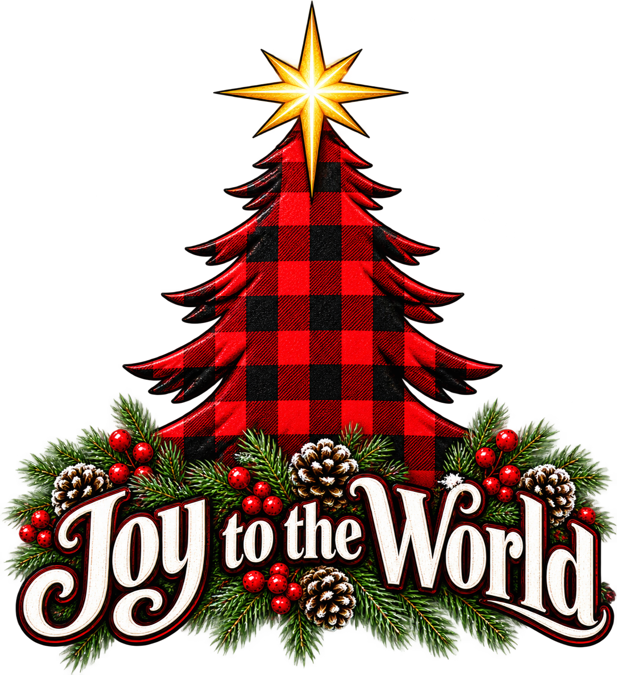 1.75" UVDTF - Joy to the world