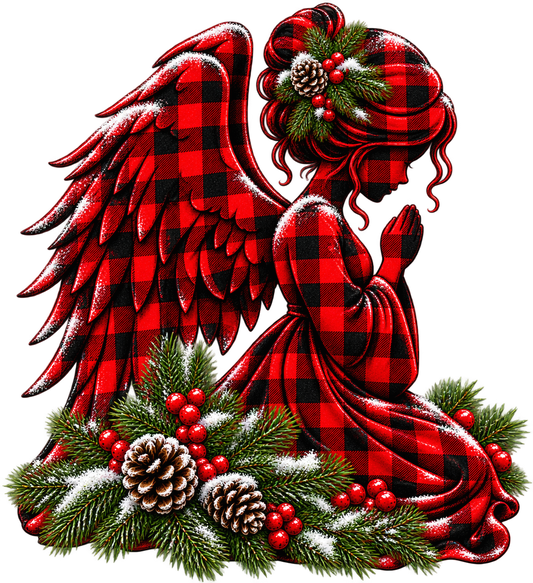 1.75" UVDTF - Plaid Angel