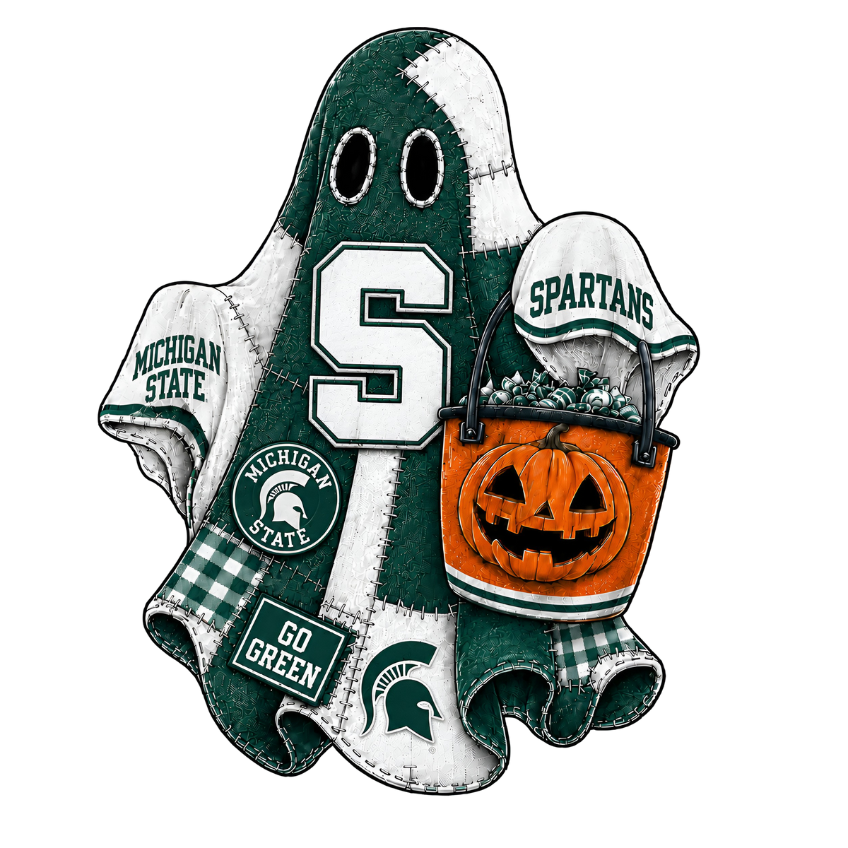 August 15th - Live Sale - 30 OZ FATTY PATCHWORK TUMBLER #4 (Michigan State Spartans)