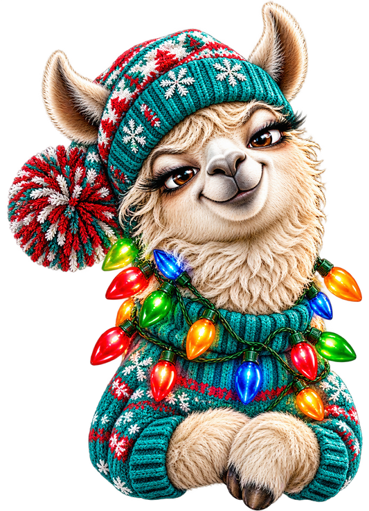 1.75" UVDTF - Xmas Lama